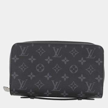 Pre Owned Louis Vuitton Zippyxl Noir Monogram Eclipse