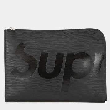 Pre Owned Louis Vuitton Pochette Jour Noir Epi Leather Supreme Size Gm