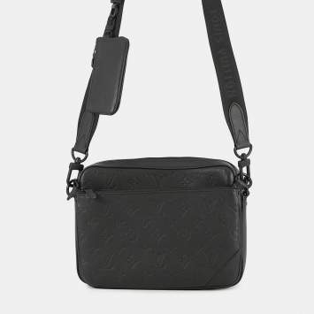 Pre Owned حقيبة لويس فيتون تريو مسنجر نوير بنقشة مونوجرام شادو