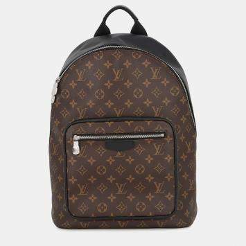 Pre Owned Louis Vuitton Josh Nv Brown/Noir Monogram Macassar Canvas