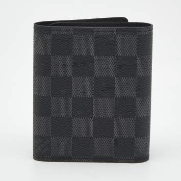 Pre Owned Louis Vuitton Damier Graphite Canvas Trifold Wallet