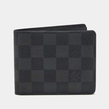 Pre Owned Louis Vuitton Damier Graphite Slender Wallet