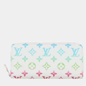 مملوكة مسبقًا محفظة لوي فيتون زبي - أفقية رمادي/شعار متعدد الألوان متلألئ