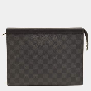 Pre Owned Louis Vuitton Voyage MM Damier Graphite Canvas Pochette