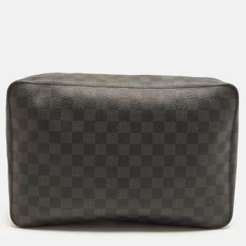 Pre Owned Louis Vuitton Packing Cube Graphite Canvas Pouch