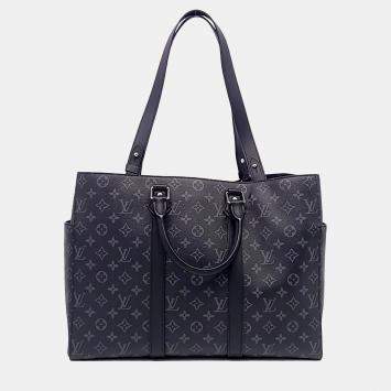 Pre Owned Louis Vuitton Black PVC Eclipse Sac Plat 24H M46451