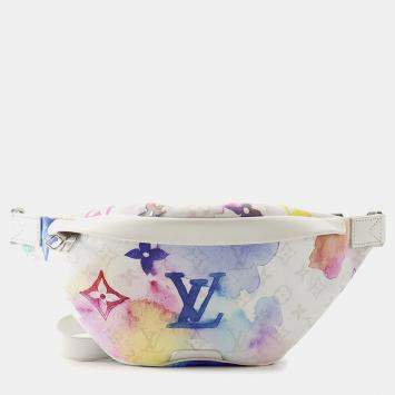 مملوكة مسبقًا Louis Vuitton Discovery PM Blanc Multicolor Monogram Canvas Bumbag