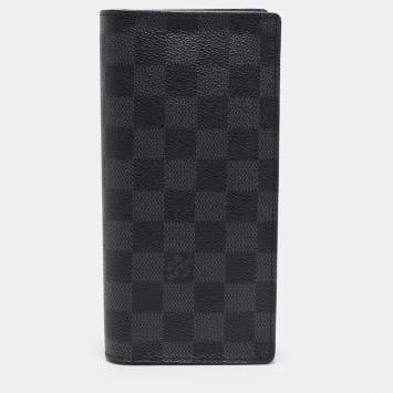 Pre Owned Louis Vuitton Brazza Damier Graphite Canvas Wallet