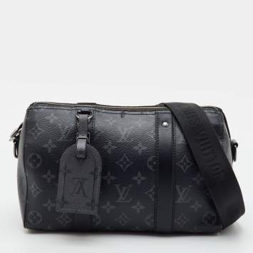 Pre Owned Louis Vuitton City Keepall Monogram Eclipse Reverse Canvas Bag