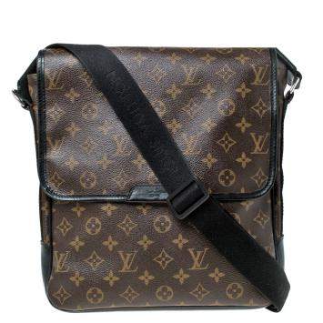Pre Owned Louis Vuitton Monogram Macassar Canvas Bass MM Bag