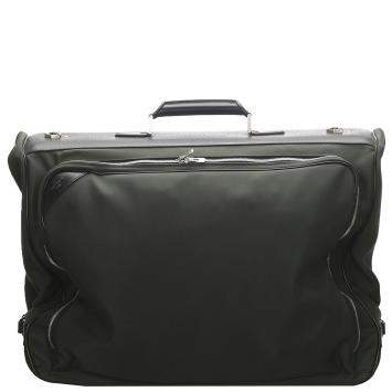 Pre Owned Louis Vuitton Green Nylon Santore Ardoise Garment Travel Bag