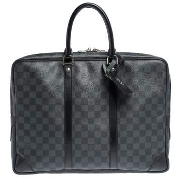Pre Owned Louis Vuitton Damier Graphite Canvas Porte Documents Voyage Briefcase