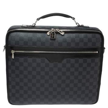Pre Owned Louis Vuitton Damier Graphite Canvas Steeve Briefcase Bag