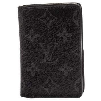 Pre Owned Louis Vuitton Monogram Eclipse Canvas Pocket Organizer