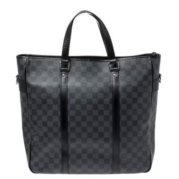 Pre Owned Louis Vuitton Damier Graphite Canvas Tadao Bag