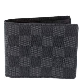 Pre Owned Louis Vuitton Damier Graphite Canvas Slender Wallet