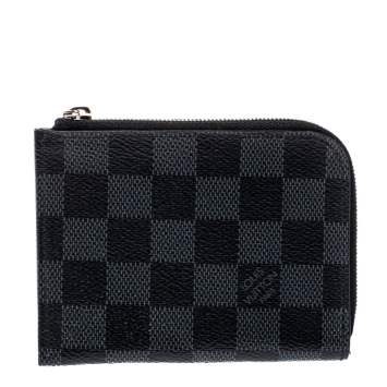Pre Owned Louis Vuitton Damier Graphite Canvas Zip Purse