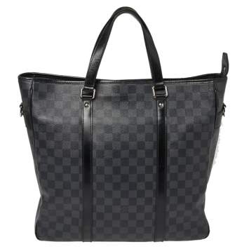Pre Owned Louis Vuitton Damier Graphite Canvas Tadao Bag