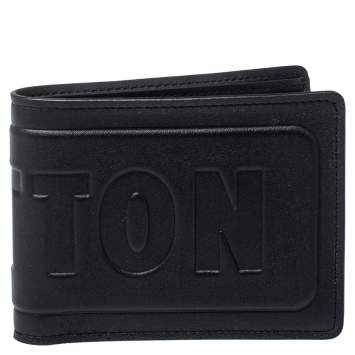Pre Owned Louis Vuitton Black Leather Infinity Multiple Wallet