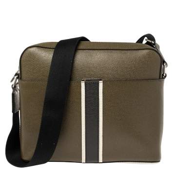 Pre Owned Louis Vuitton Steppe Ardoise Taiga Leather Anton PM Bag