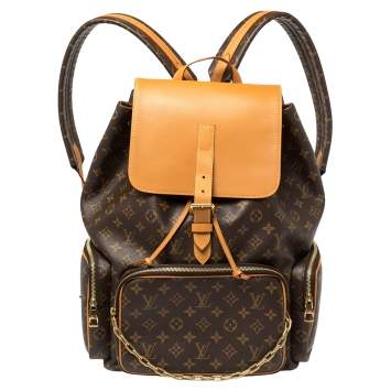 Pre Owned Louis Vuitton Monogram Canvas Trio Backpack