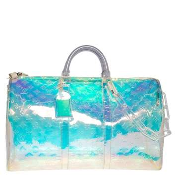 Pre Owned Louis Vuitton Monogram Prism Keepall Bandouliere 50 Bag