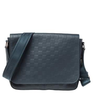 Pre Owned Louis Vuitton Cosmos Damier Infini Leather District PM Bag