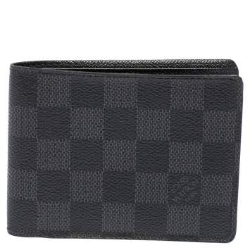 Pre Owned Louis Vuitton Damier Graphite Canvas Multiple Bifold Wallet