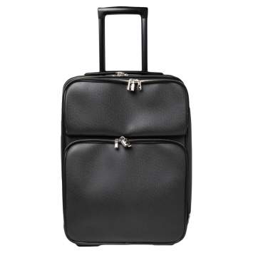 Pre Owned Louis Vuitton Black Taiga Leather Pegase Legere 55 Business Suitcase