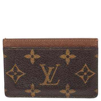 Pre Owned Louis Vuitton Monogram Canvas Card Holder