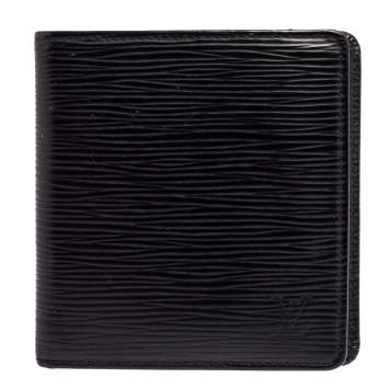 Pre Owned Louis Vuitton Black Epi Leather Bifold Wallet 
