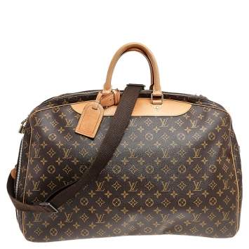 Pre Owned Louis Vuitton Monogram Canvas And Leather Alize 1 Poches Soft Suitcase