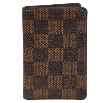 Pre Owned Louis Vuitton Damier Ebene Canvas Pocket Organizer