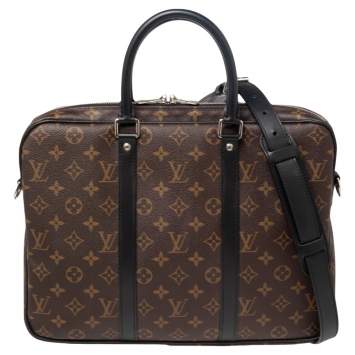 Pre Owned Louis Vuitton Monogram Canvas Porte Documents Voyage PM Bag
