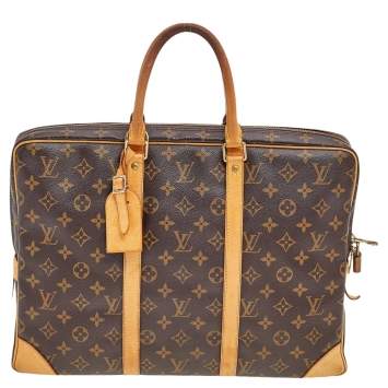 Pre Owned Louis Vuitton Monogram Canvas Porte Documents Voyage Briefcase