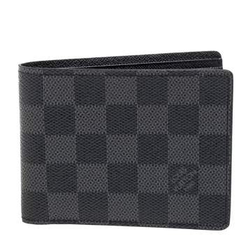 Pre Owned Louis Vuitton Damier Graphite Canvas Multiple Wallet