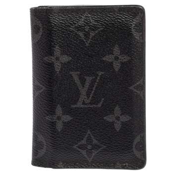Pre Owned Louis Vuitton Monogram Eclipse Canvas Pocket Organizer