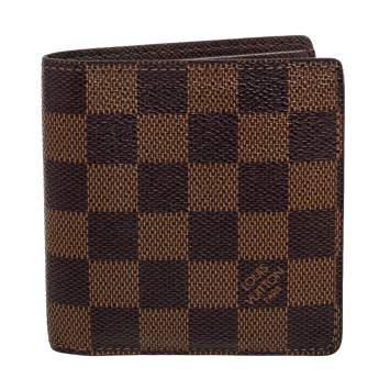 Pre Owned Louis Vuitton Damier Ebene Canvas Multiple Wallet