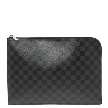 Pre Owned Louis Vuitton Damier Graphite Canvas Pochette Jour GM
