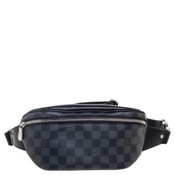 Pre Owned Louis Vuitton Damier Graphite Canvas and Leather Bumbag