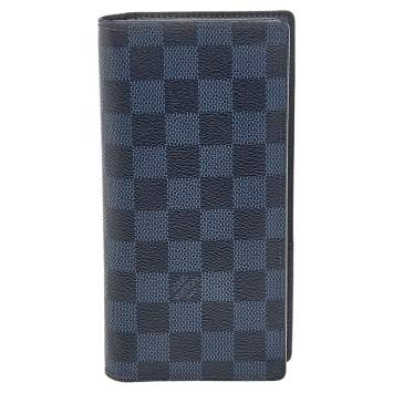 Pre Owned Louis Vuitton Black Damier Graphite Canvas Brazza Wallet