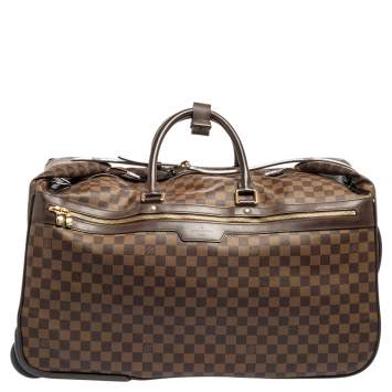 Pre Owned Louis Vuitton Damier Ebene Coated Canvas Eole Rolling Luggage 60 cm
