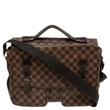 Pre Owned Louis Vuitton Damier Ebene Canvas Broadway Messenger Bag