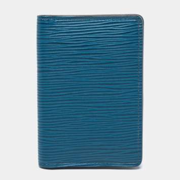مملوكة مسبقًا Louis Vuitton Cyan Epi Leather Pocket Organizer
