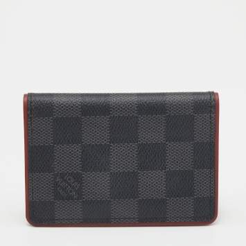 Pre Owned Louis Vuitton Bordeaux Damier Graphite Canvas Pocket Organizer