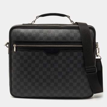 Pre Owned Louis Vuitton Damier Graphite Canvas Graffit Steve Briefcase