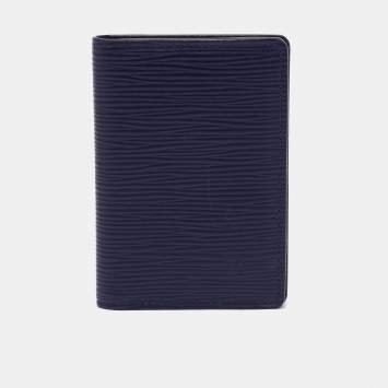 مملوكة مسبقًا Louis Vuitton Navy Blue Epi Leather Pocket Organiser 