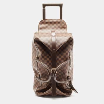 Pre Owned Louis Vuitton Damier Ebene Coated Canvas Eole Rolling Luggage 50 cm
