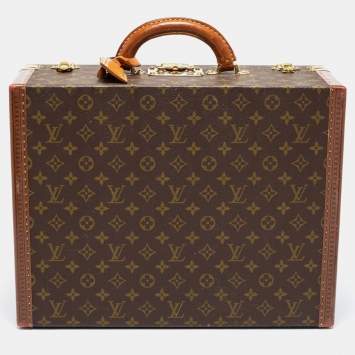 Pre Owned Louis Vuitton Monogram Canvas President Trunk Case