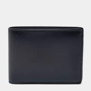 مملوكة مسبقًا Louis Vuitton Dark Grey Leather Multiple Wallet